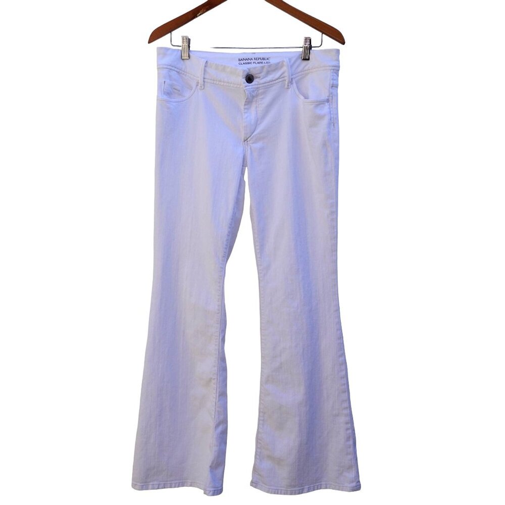 Banana Republic Classic Flare Mid Rise Denim Jeans   W34 L32